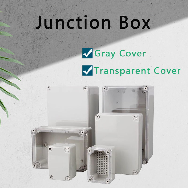 Outdoor Power Board Box - Outdoor Junction Box Housing Gray/Transparent Cover