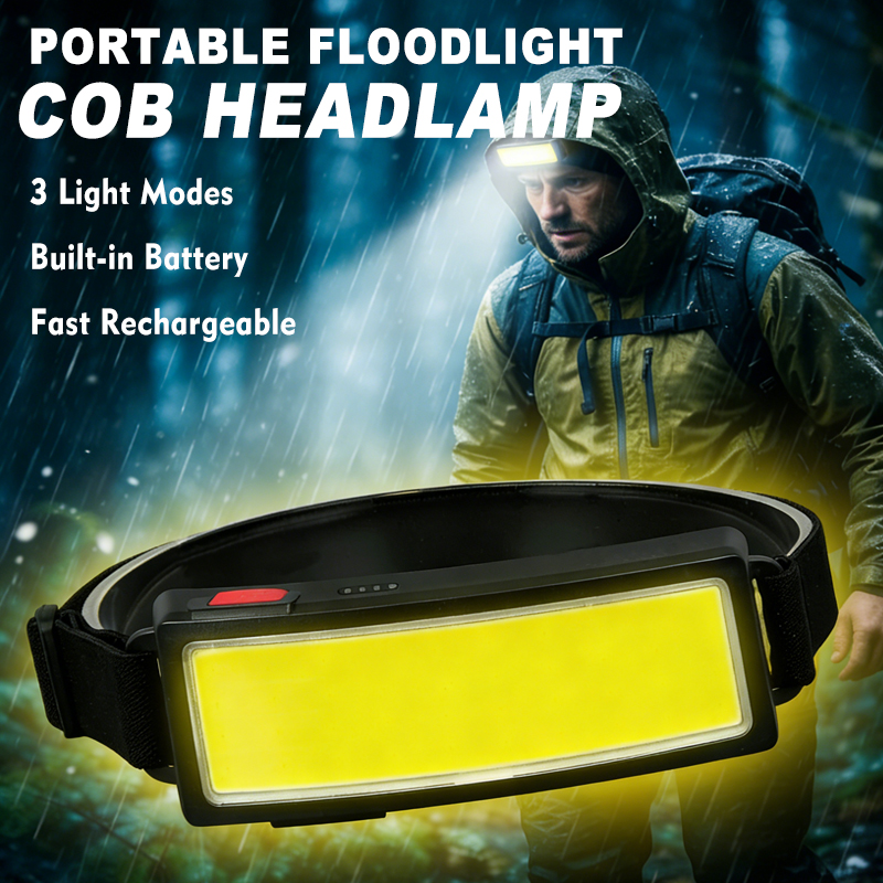 Outdoor Power Head - Powerful COB LED Headlamp 4 Lighting