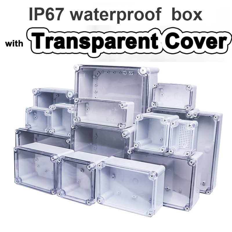 Outdoor Power Board Box - F-type transparent waterproof box Outdoor monitoring