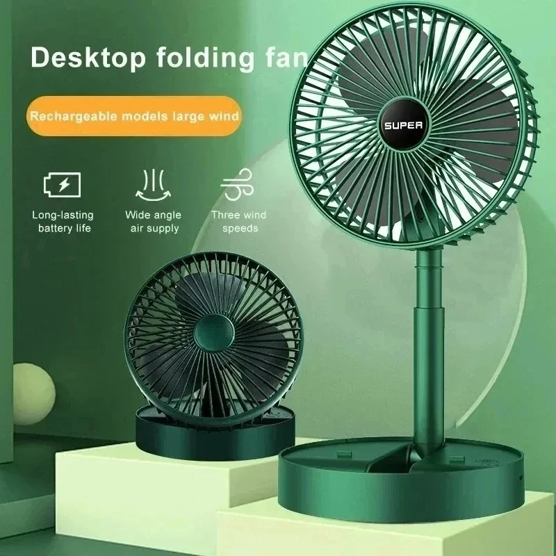 Outdoor Power Pedestal - USB Foldable Electric Fan Cold Air