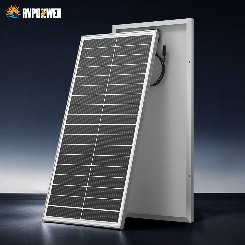 Outdoor Power Distribution Panel - RVPOZWER 100W 18BB Rigid Solar Panels