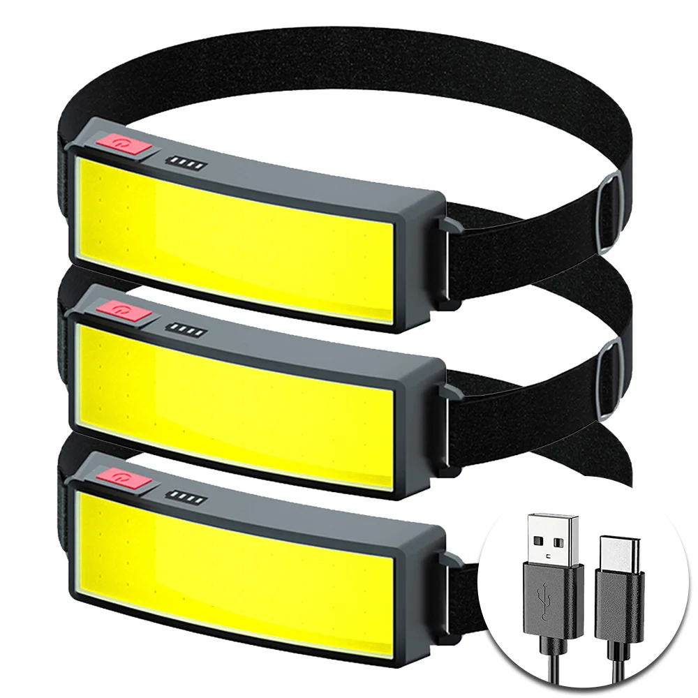Outdoor Power Head - Powerful COB Headlamp Type-c/USB Rechargeable Head
