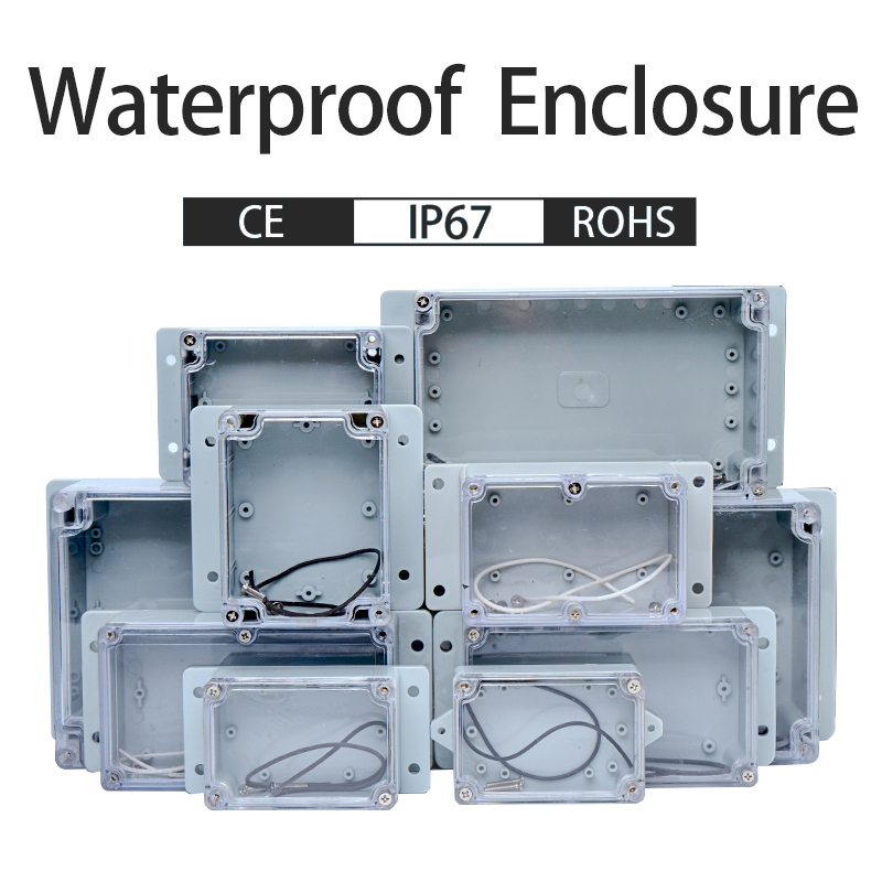 Outdoor Power Board Box - IP67 Plastic Transparent Box Waterproof Enclosure