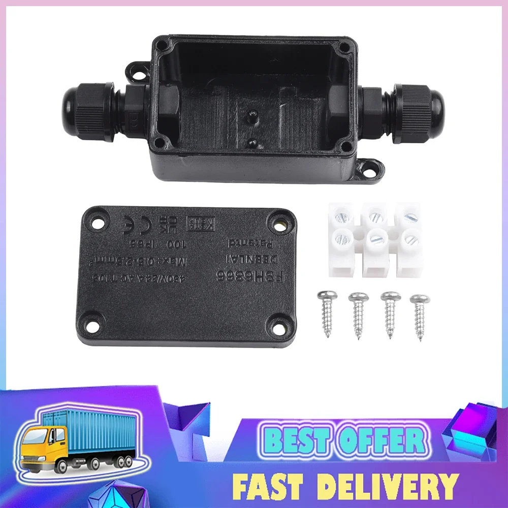 Outdoor Power Board Box - Waterproof Junction Box 2 Way Outdoor