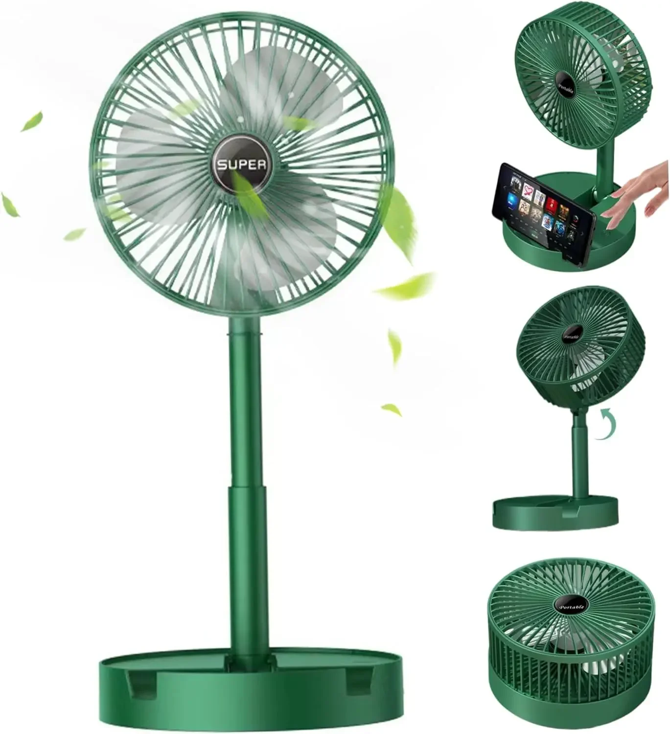 Outdoor Power Pedestal - USB Foldable Electric Fan Cold Air