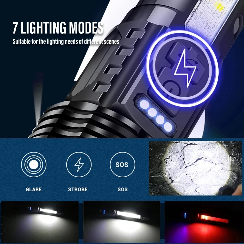 Powerful LED Flashlight Rechar - Outdoor Power For Lights ulasan dan harga