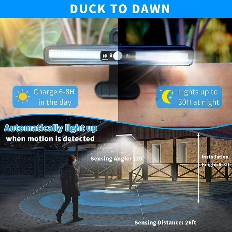 Clip On Solar Motion Lights Ou - Outdoor Power For Lights ulasan dan harga