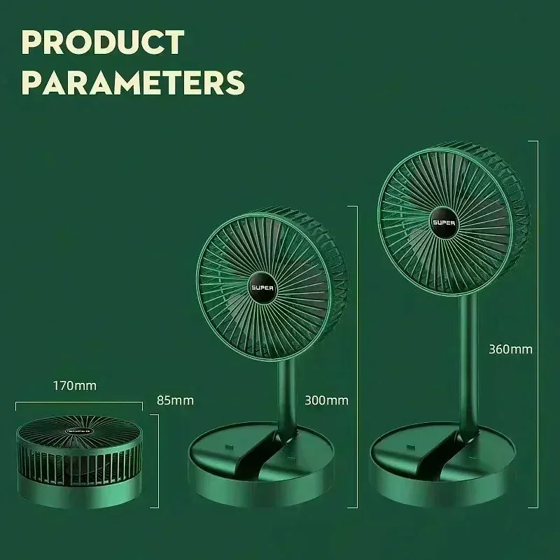 USB Foldable Electric Fan Cold - Outdoor Power Pedestal ulasan dan harga