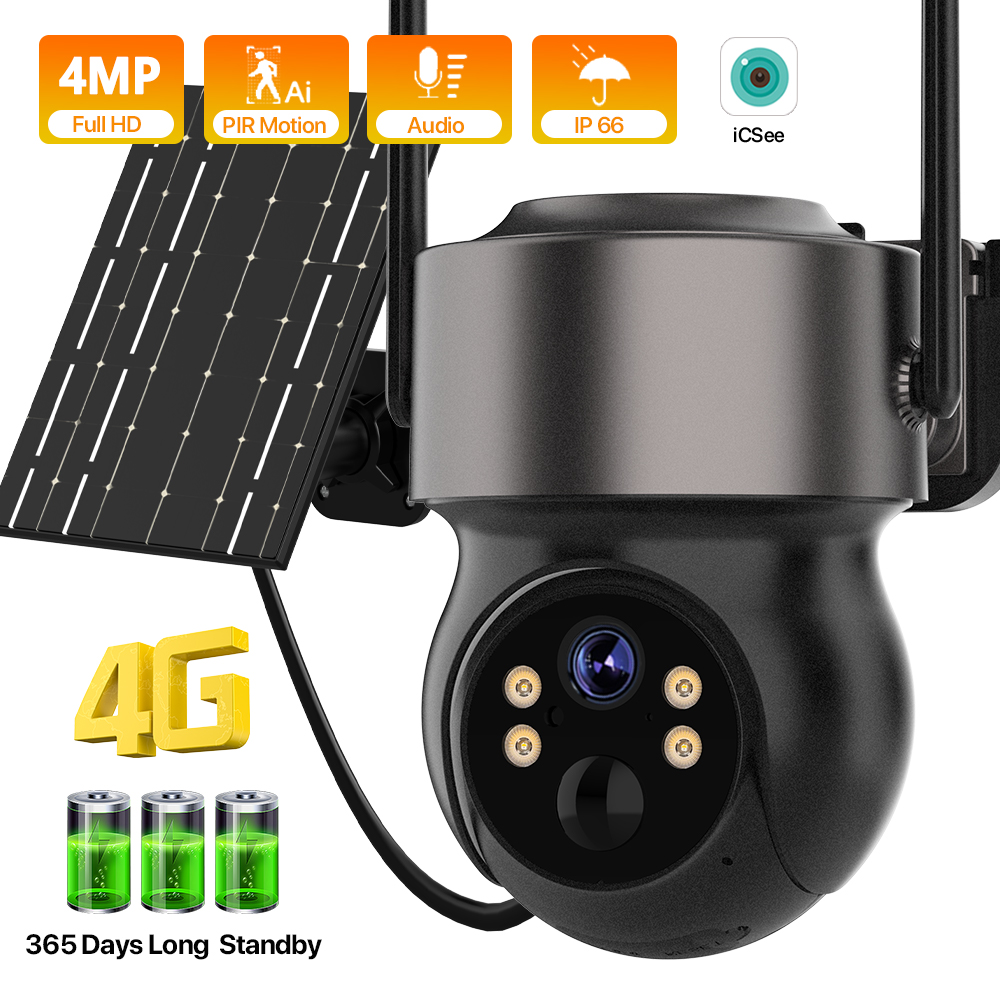 4MP 4G SIM Solar Battery Power - Outdoor Power Distribution Panel ulasan dan harga