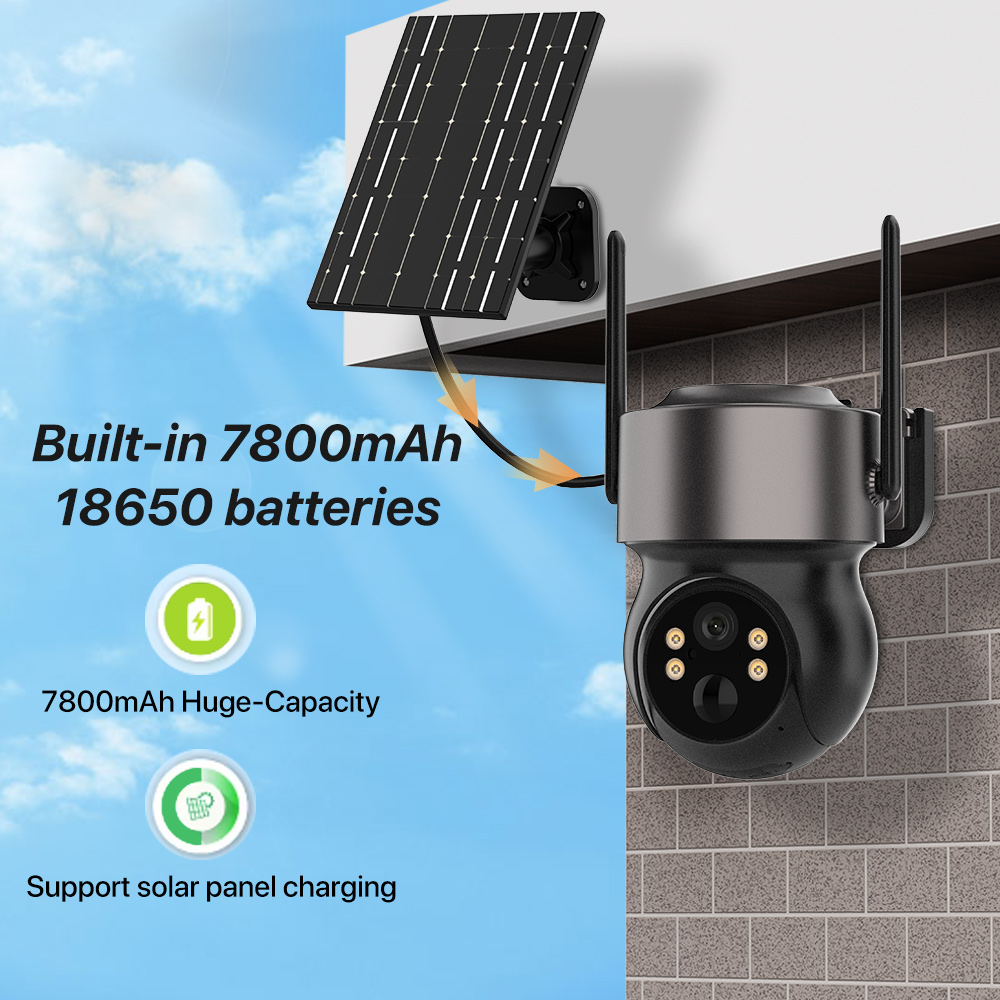 4MP 4G SIM Solar Battery Power - Outdoor Power Distribution Panel ulasan dan harga