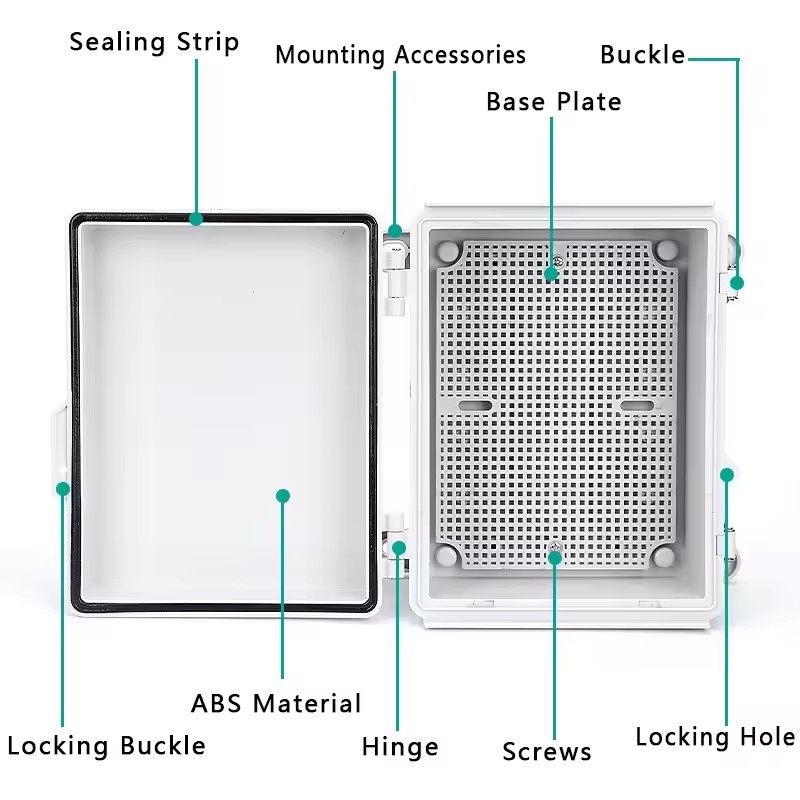 IP66 Electrical Plastic Enclos - Outdoor Power Distribution Box ulasan dan harga