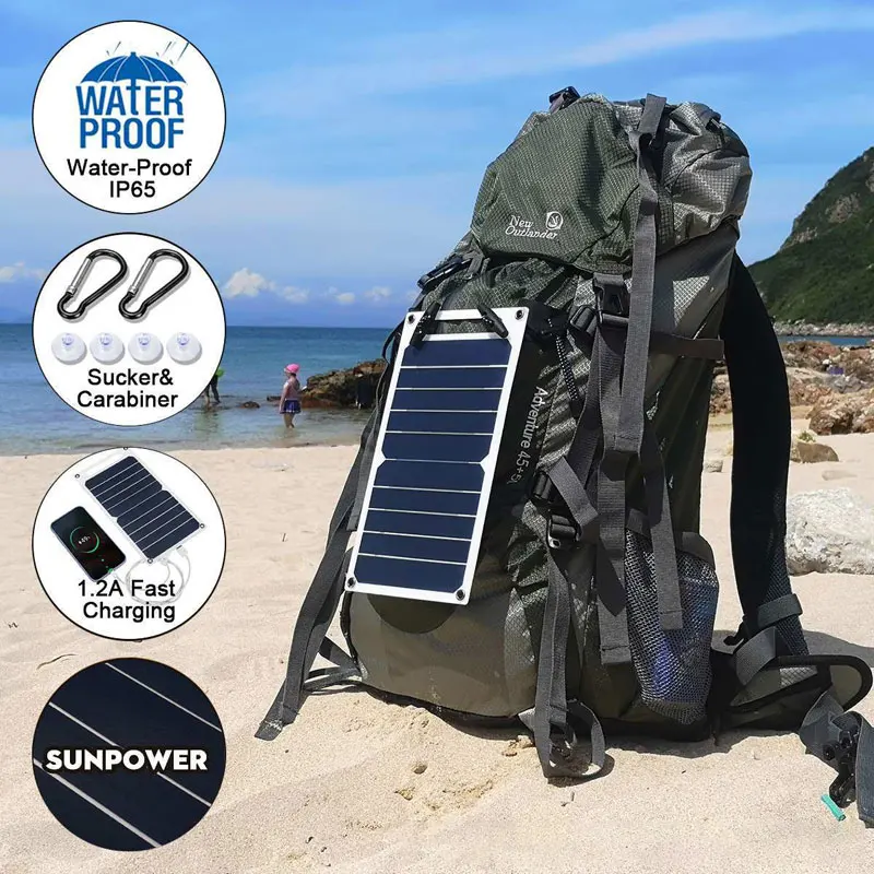 30W Foldable Solar Charger 5V  - Outdoor Power Distribution Panel ulasan dan harga