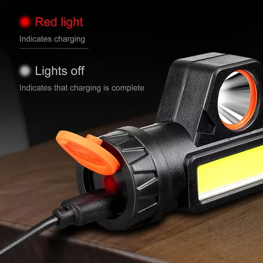 1-3PCS Rechargeable COB LED He - Outdoor Power Head ulasan dan harga