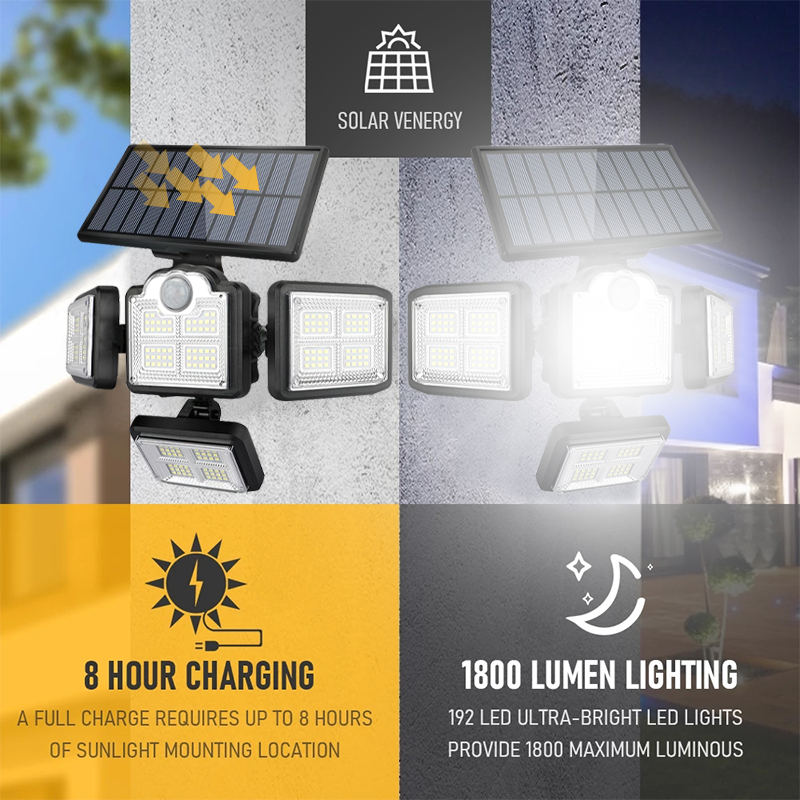 High power Solar Motion Lights - Outdoor Power Brush ulasan dan harga