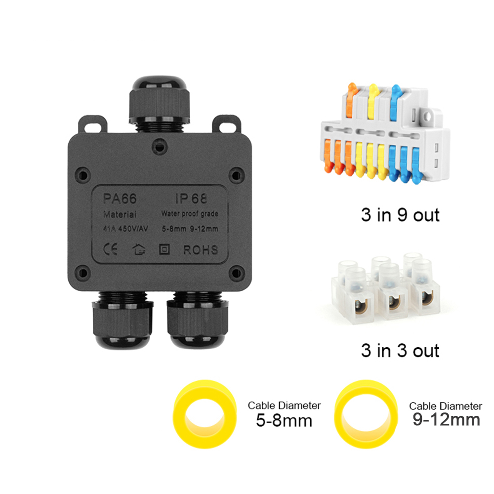 IP68 Outdoor Waterproof Juncti - Outdoor Power Distribution Box ulasan dan harga
