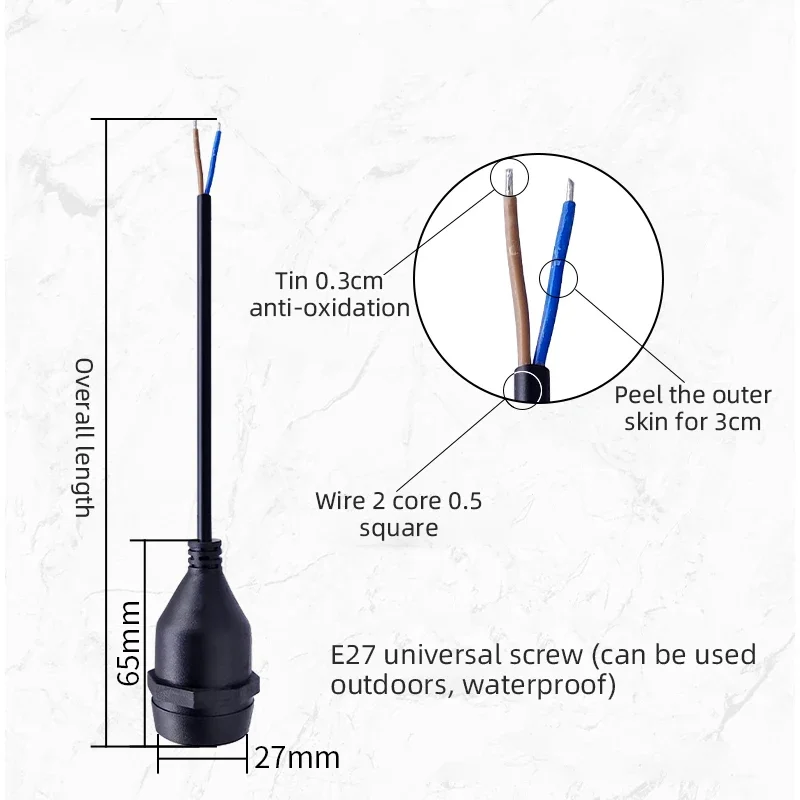 Universal E27 Lamp Head Power  - Outdoor Power Head ulasan dan harga
