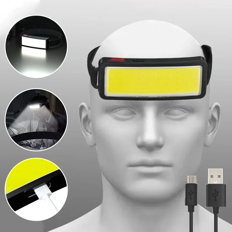 Powerful COB Headlamp Type-c/U - Outdoor Power Head ulasan dan harga