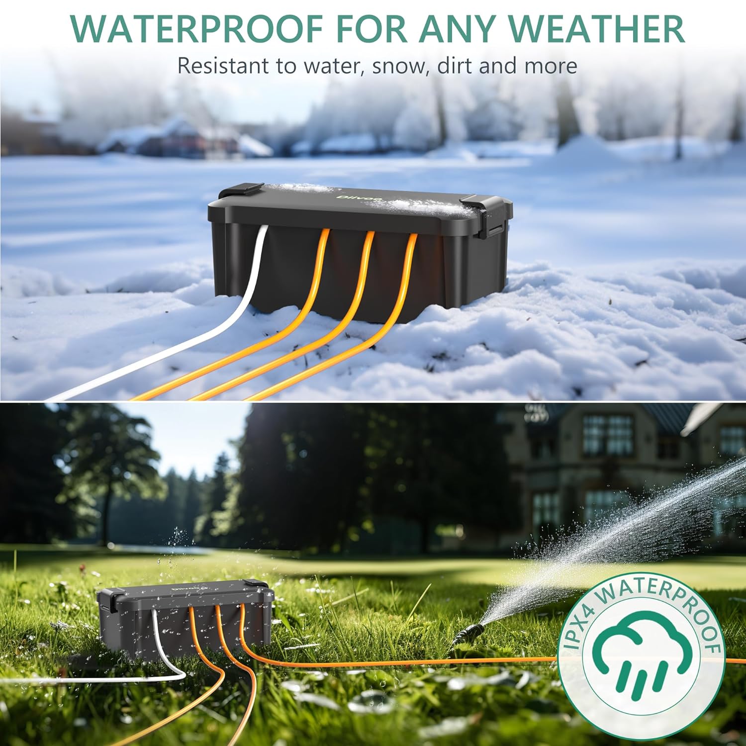 Diivoo Outdoor Waterproof Elec - Outdoor Power Distribution Box ulasan dan harga