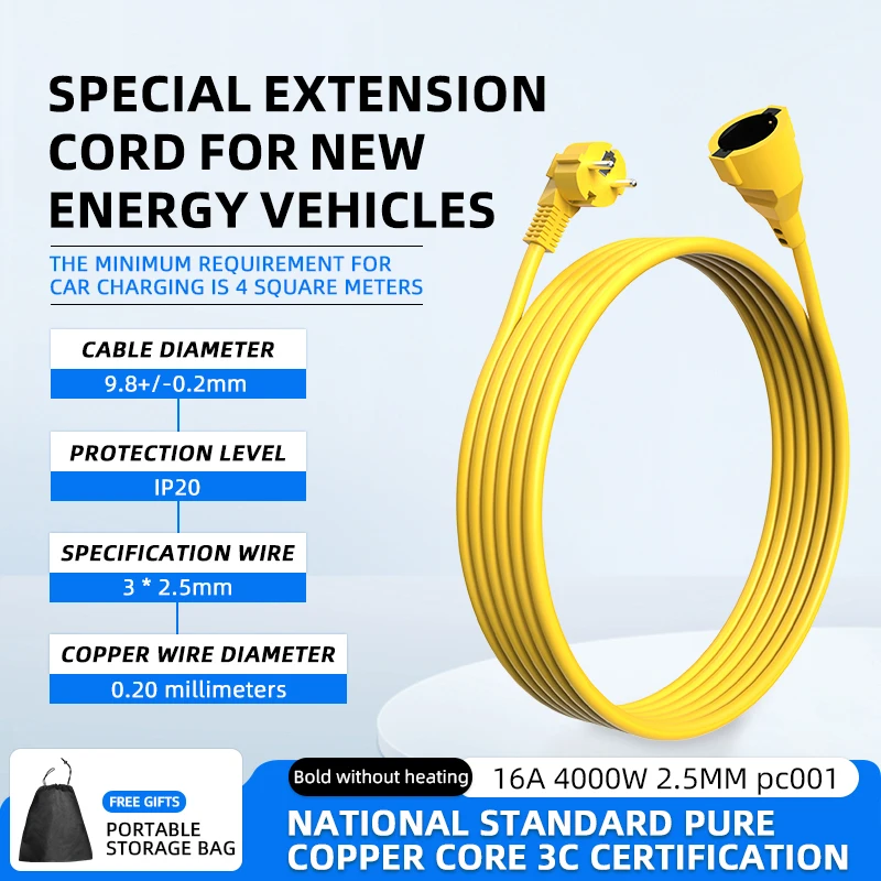 16A EU Schuko Extension Cord 4 - Outdoor Use Power Strip ulasan dan harga