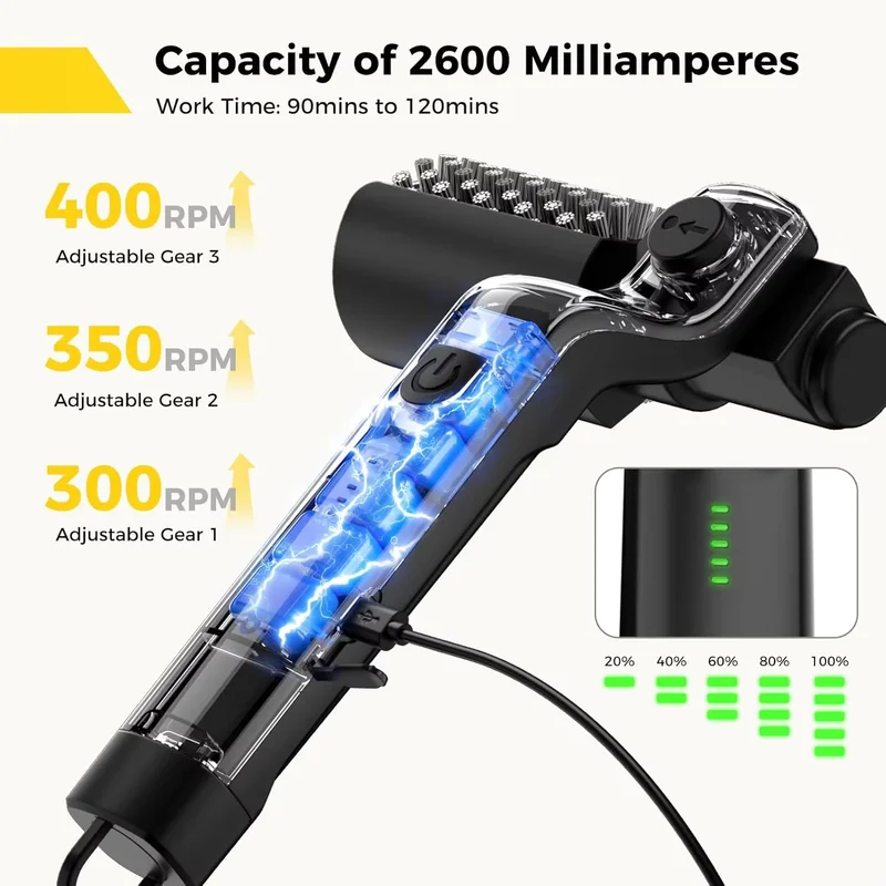 Cordless Rechargeable Electric - Outdoor Power Brush ulasan dan harga