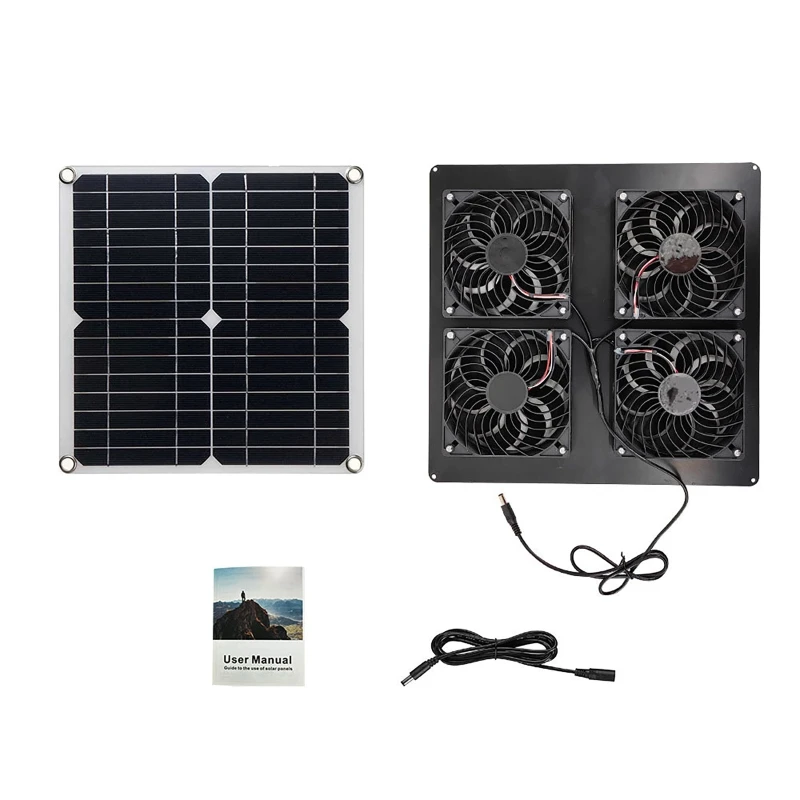 100W Solar Panel Exhaust Fan A - Outdoor Power Distribution Panel ulasan dan harga