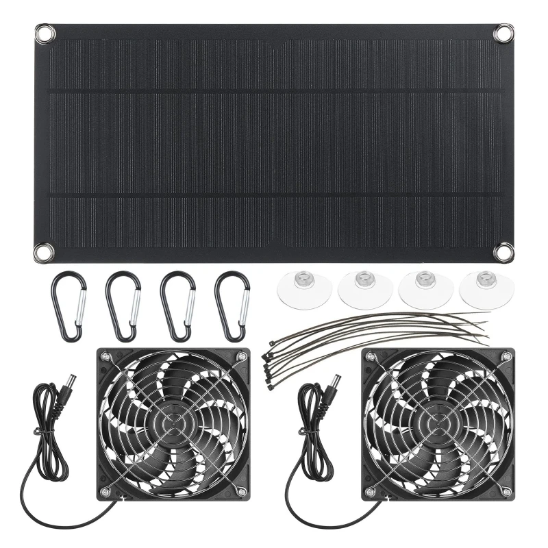 100W Solar Panel Exhaust Fan A - Outdoor Power Distribution Panel ulasan dan harga