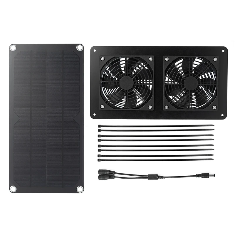 100W Solar Panel Exhaust Fan A - Outdoor Power Distribution Panel ulasan dan harga