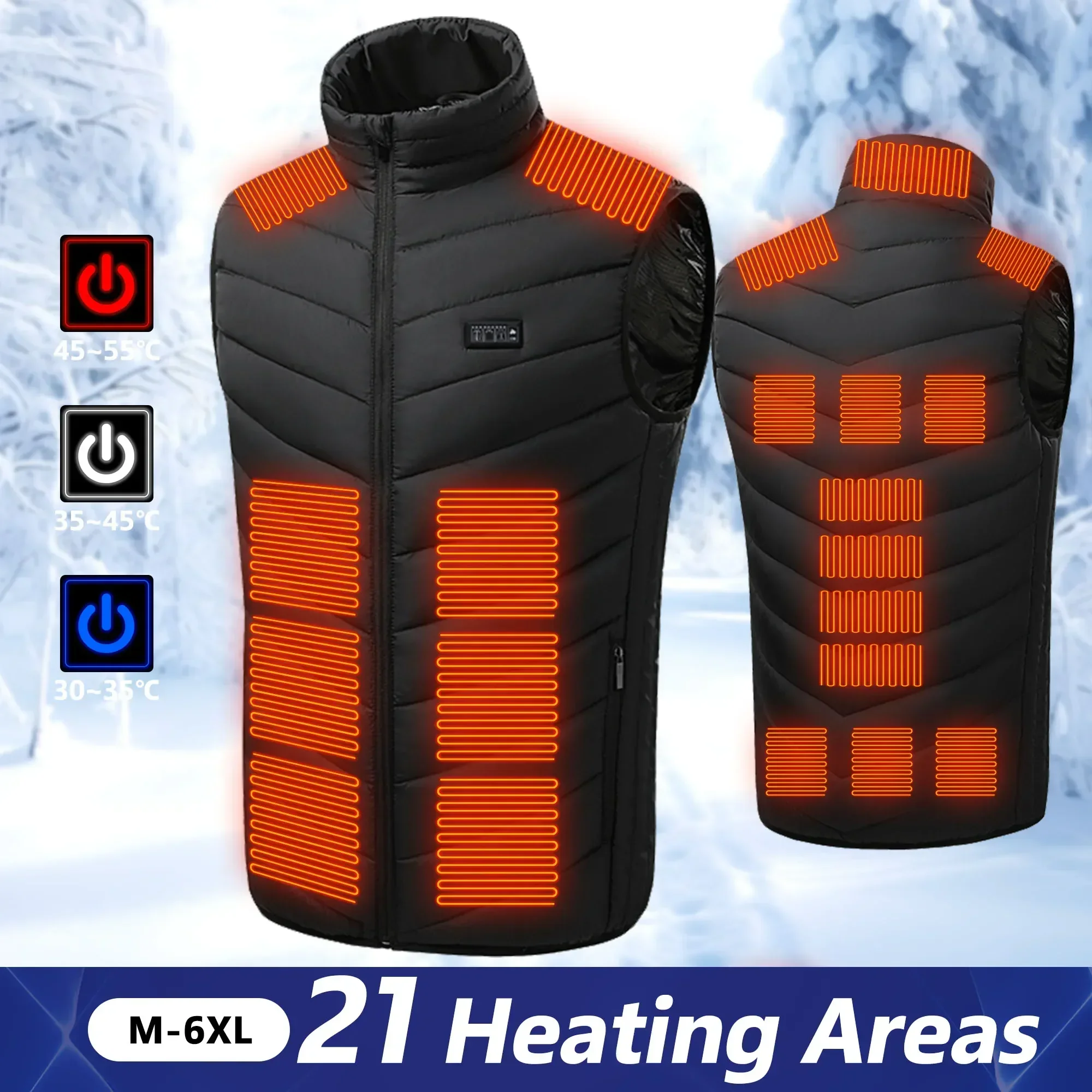 21 Heated Vest Electric Heated - Outdoor Power Pedestal ulasan dan harga