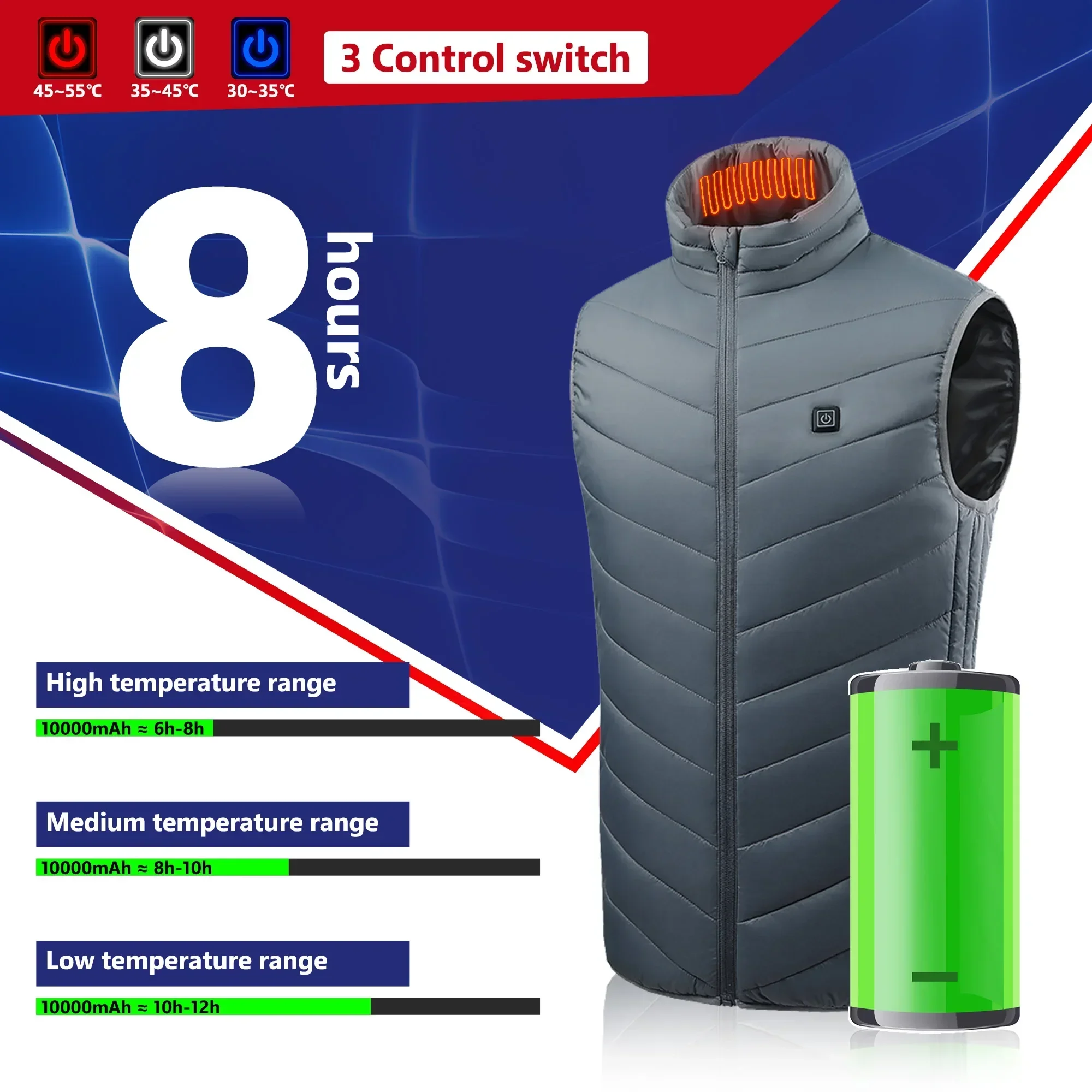 21 Heated Vest Electric Heated - Outdoor Power Pedestal ulasan dan harga
