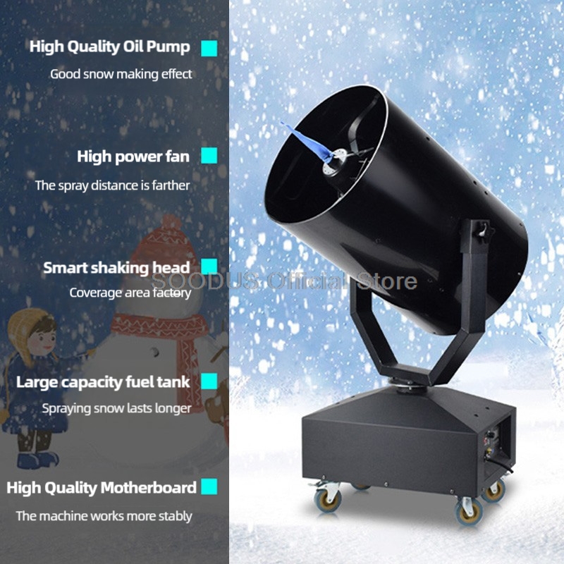 High Power Shaking Snow Machin - Outdoor Power Head ulasan dan harga