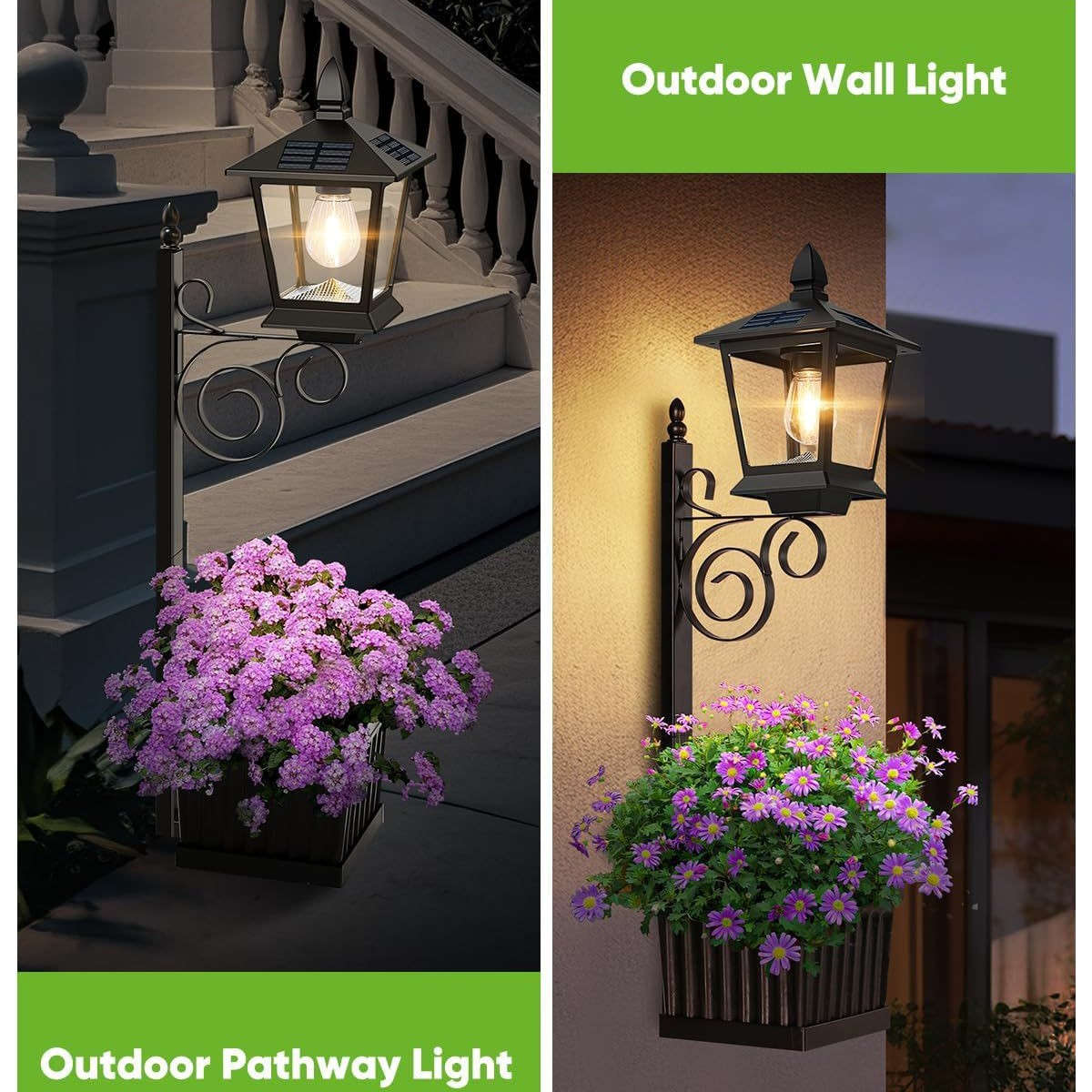 Solar Powered 2-in-1 Flower Po - Outdoor Power For Lights ulasan dan harga