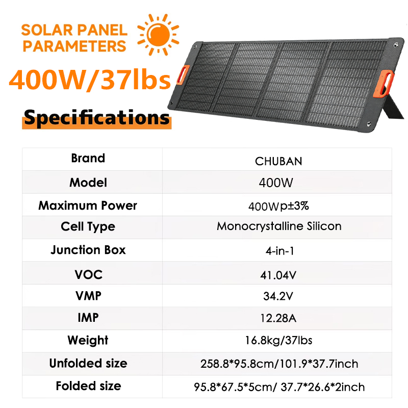 200W Foldable Solar Panel 400w - Outdoor Power Distribution Panel ulasan dan harga