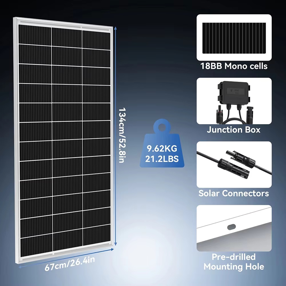 RVPOZWER 200W/400W/800W Rigid  - Outdoor Power Distribution Panel ulasan dan harga