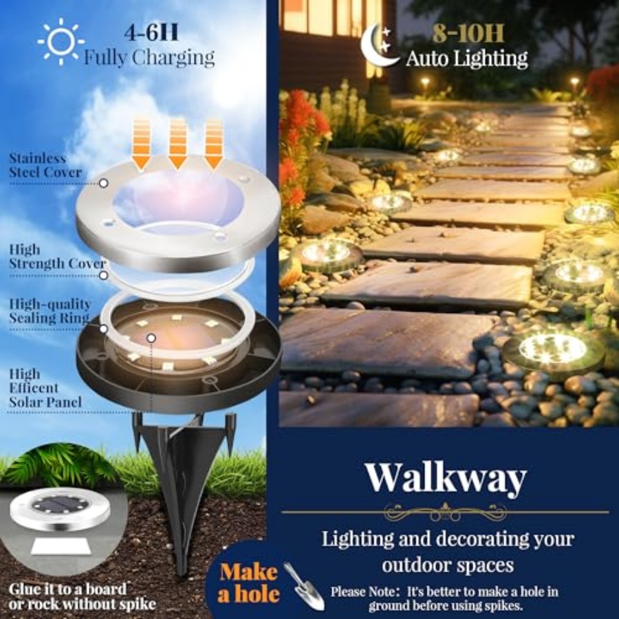 Solar Ground Lights Solar Ligh - Outdoor Power For Lights ulasan dan harga