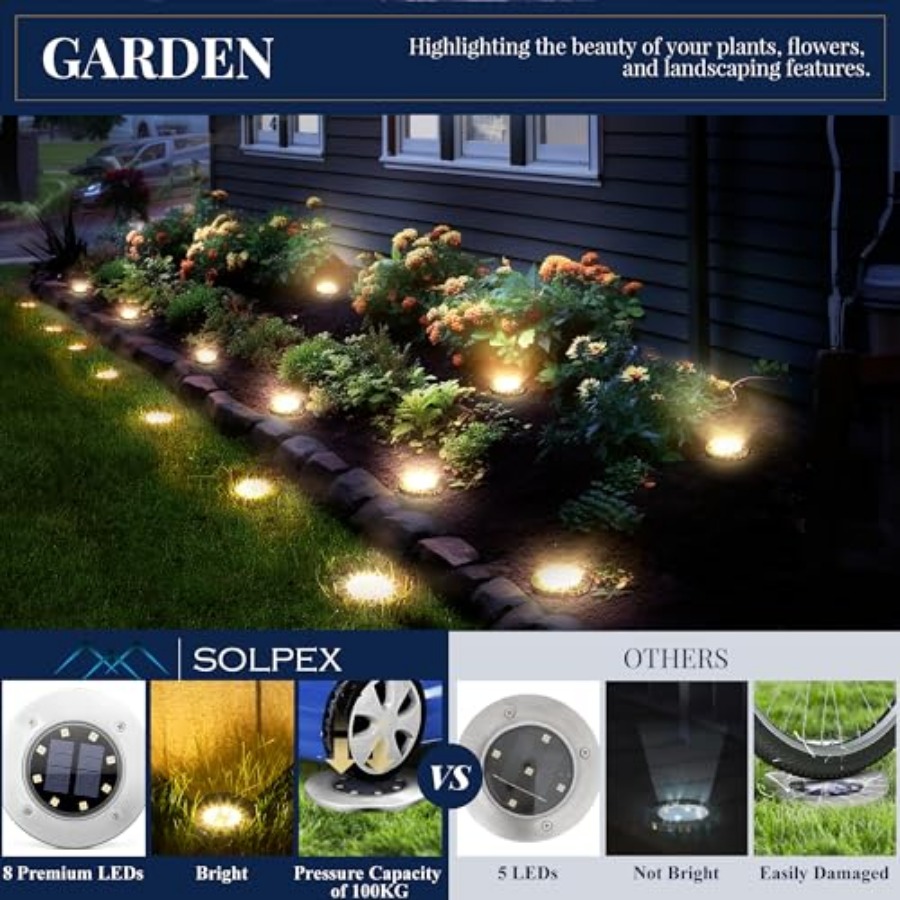 Solar Ground Lights Solar Ligh - Outdoor Power For Lights ulasan dan harga