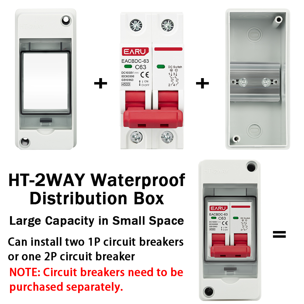 HT-2 IP65 Waterproof Distribut - Outdoor Power Distribution Box ulasan dan harga
